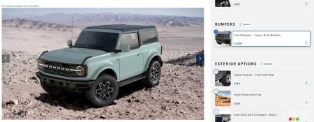 2021 Ford Bronco, with modular front bumper